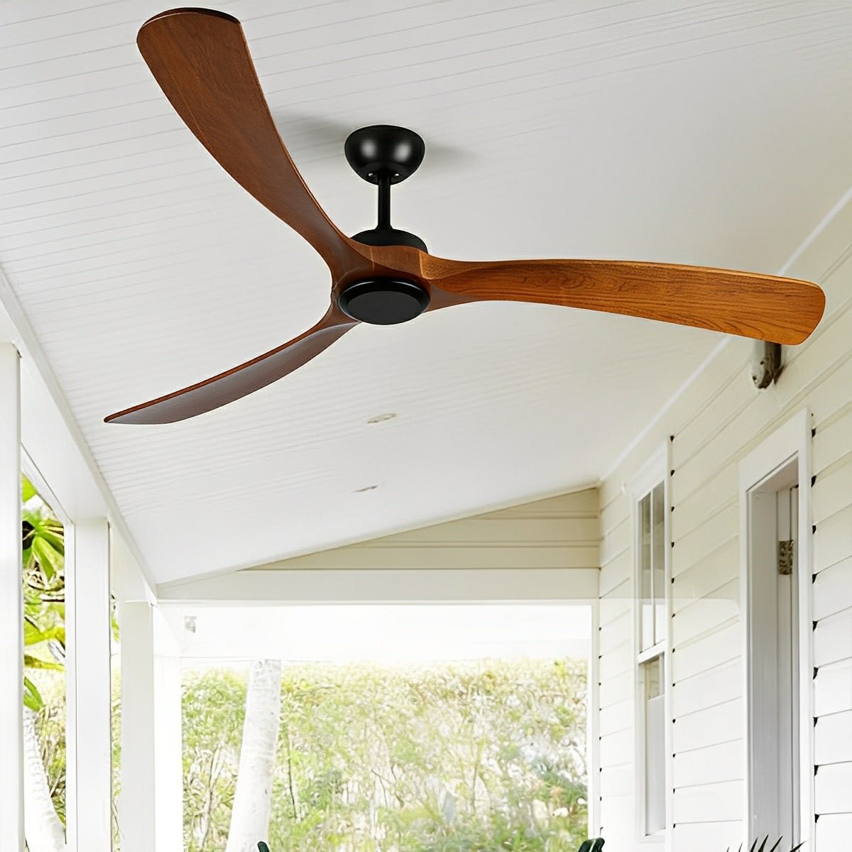 Outdoor Waterproof Wood Reverse Ceiling Fan - Flyachilles