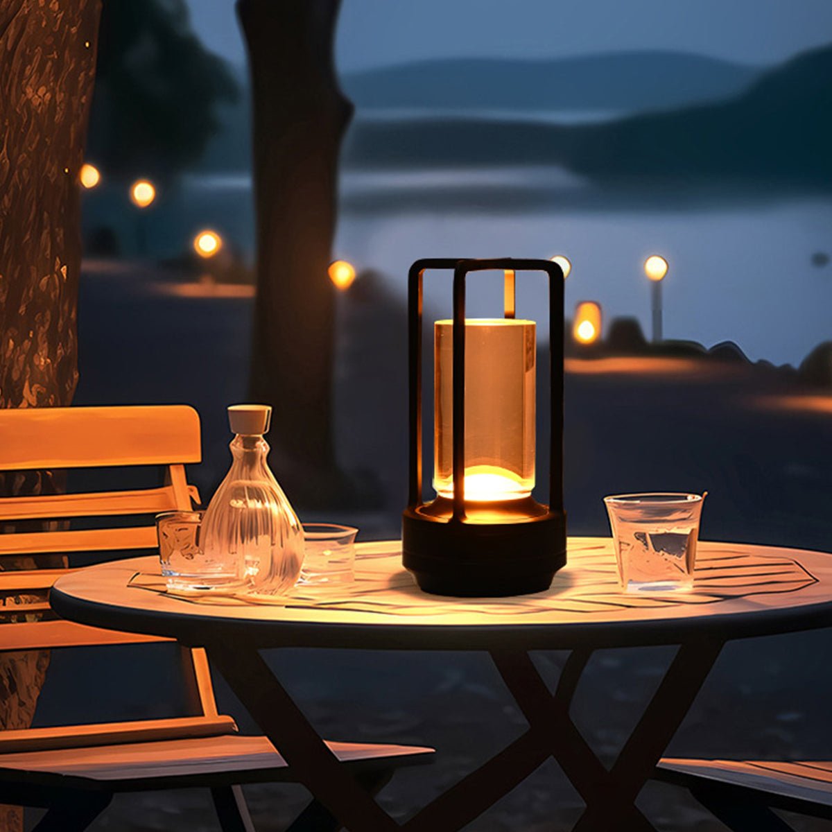 Portable Lantern Cordless Table Lamp USB Rechargeable Touch Dimming Night Lights - Flyachilles
