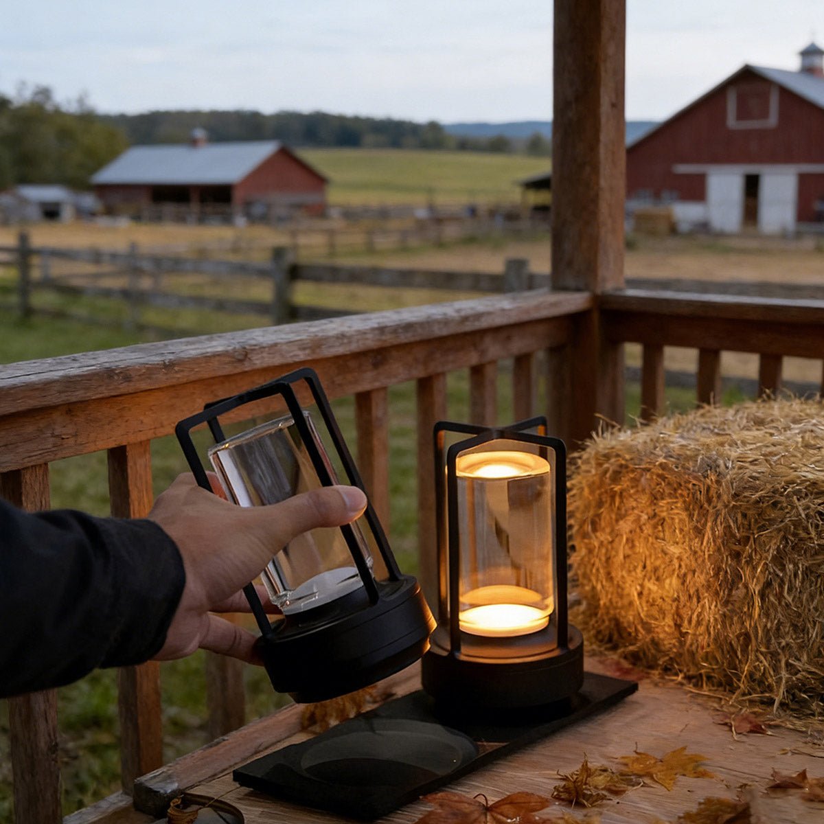 Portable Lantern Cordless Table Lamp USB Rechargeable Touch Dimming Night Lights - Flyachilles