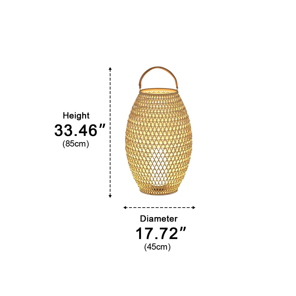 Portable Lanterns Shape Light Waterproof LED Modern Lawn Lamp - Flyachilles