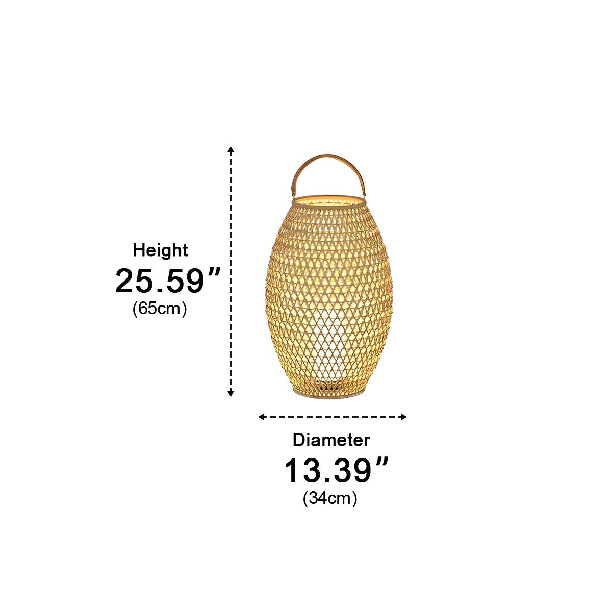 Portable Lanterns Shape Light Waterproof LED Modern Lawn Lamp - Flyachilles