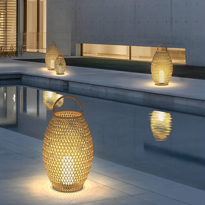 Portable Lanterns Shape Light Waterproof LED Modern Lawn Lamp - Flyachilles