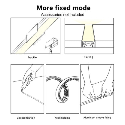 Rececessed Outdoor Modern Flexible Waterproof Linear White Light Low Vintage - Flyachilles