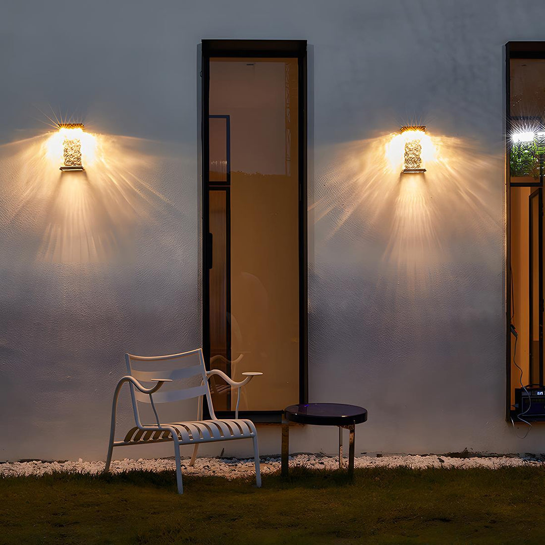 Rectangle Water Wave Waterproof Outdoor Porch LED Exterior Wall Lights - Flyachilles