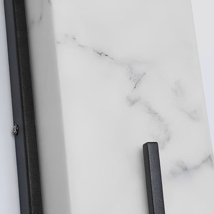 Rectangular Resin Waterproof LED Black Modern Outdoor Sconce Wall Lamp - Flyachilles