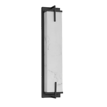 Rectangular Resin Waterproof LED Black Modern Outdoor Sconce Wall Lamp - Flyachilles