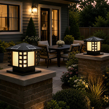Retro Column LED Antique Garden Waterproof Courtyard Stigma Lamp - Flyachilles
