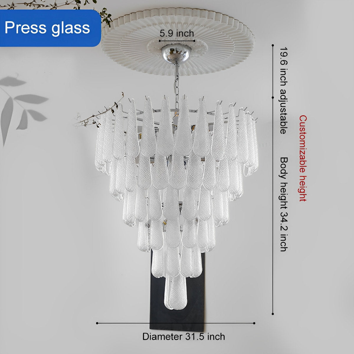 Retro Luxury Teardrop Waterfall Chandelier Light - Flyachilles