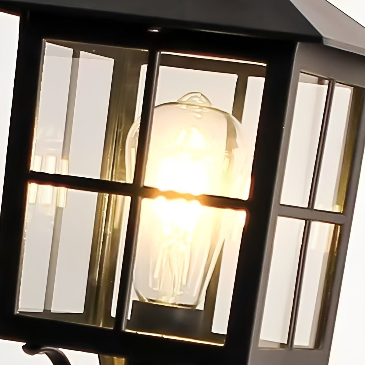 Retro Waterproof Black Outdoor Lawn Post Lights Lantern Lamps - Flyachilles
