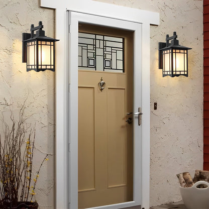 Retro Waterproof LED Vintage Solar Wall Lamp with Remote Wall Sconce Lighting - Flyachilles