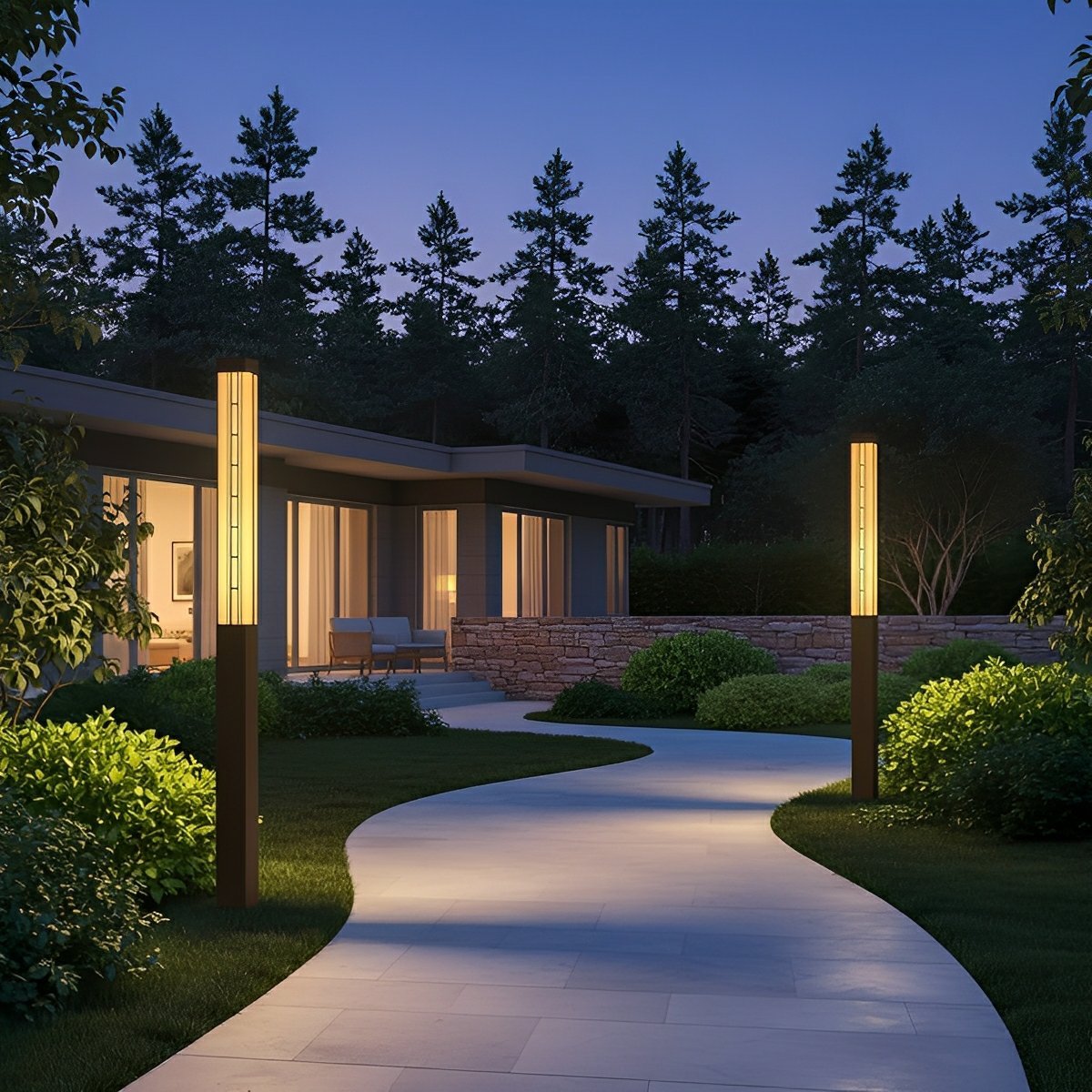 Retro Waterproof Outdoor Pole Lights Lamp Post Lights Street Light - Flyachilles