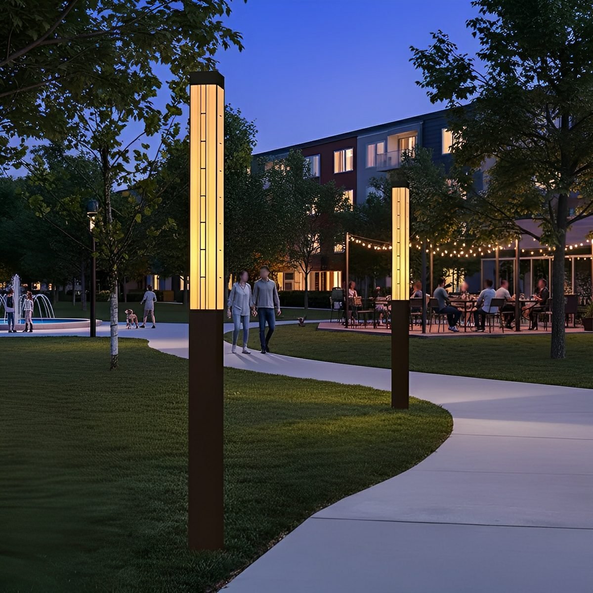 Retro Waterproof Outdoor Pole Lights Lamp Post Lights Street Light - Flyachilles