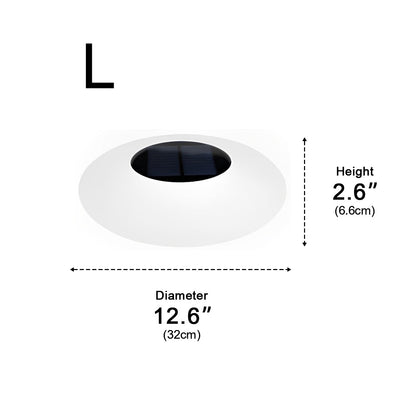 Round Colorful RGB LED Waterproof Solar Modern Outdoor Lights Pool Lights Water Floating Light Pond Lamp - Flyachilles