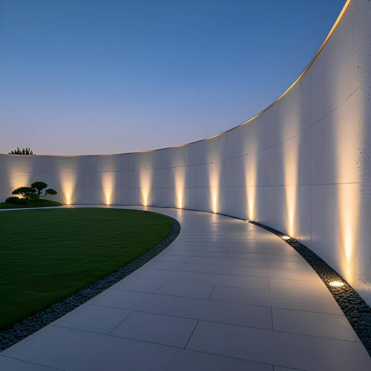 Round Outdoor LED In - Ground Lights Landscape Lights Wall Washer Lights - Flyachilles