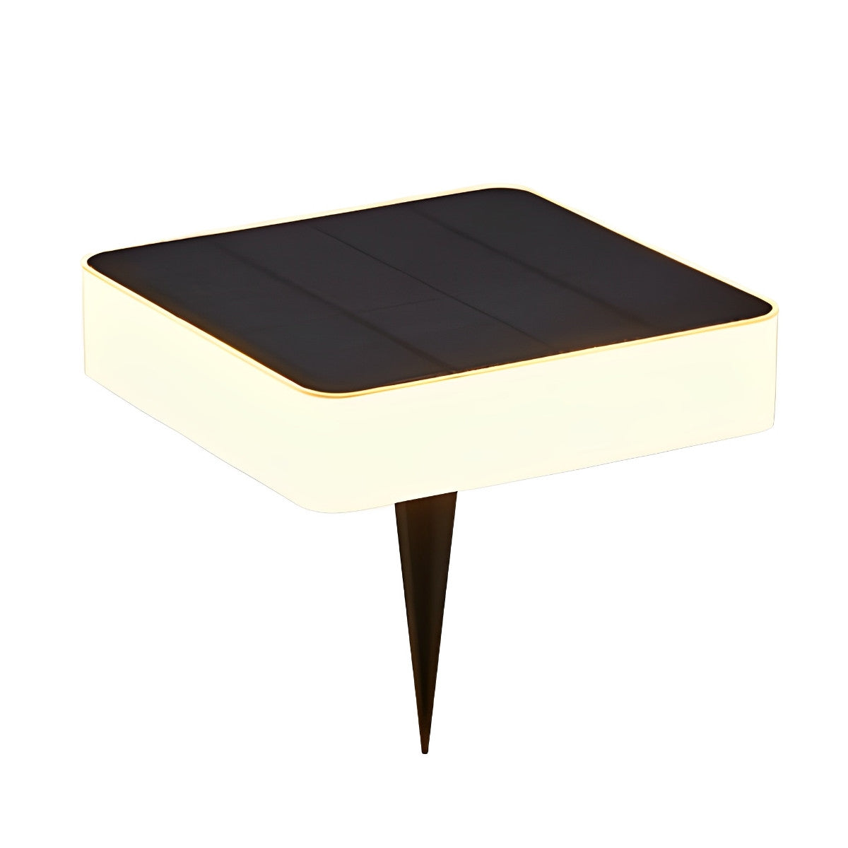 Round Square LED Waterproof Outdoor Solar Decking Lawn Lights Fence Post Column Lights - Flyachilles