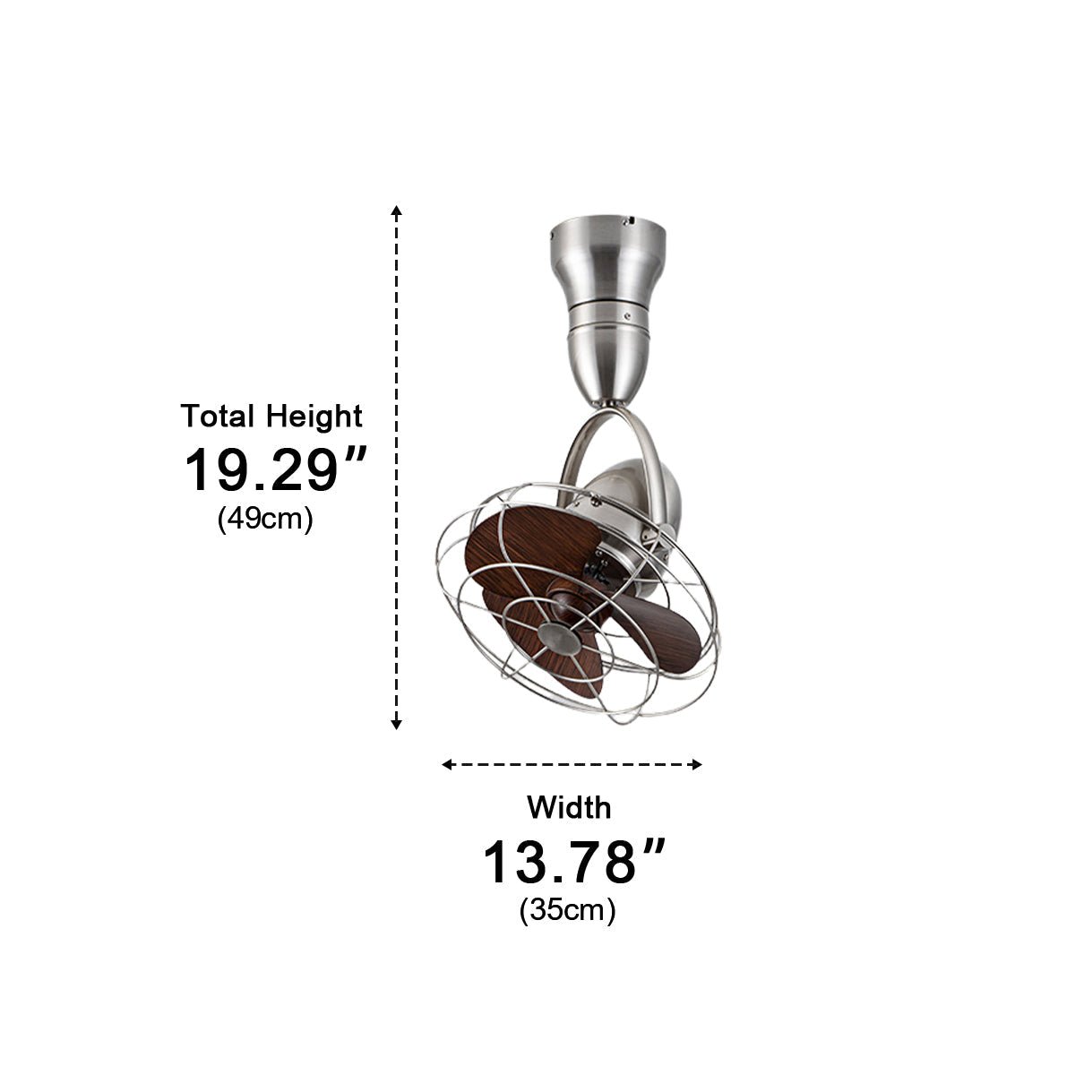 Rustic Modern Swing Rotation 6 - Speed Reverse Ceiling Fan - Flyachilles