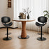 Set of 2 Adjustable Swivel Bar Stools with Backrest & Footrest - Flyachilles