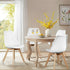 Set of 4 Modern Dining Chairs – PU Leather, Thick Cushion - Flyachilles