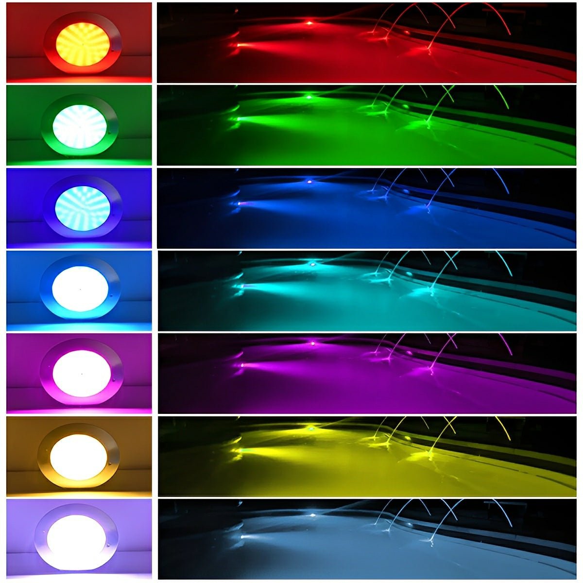 Smart Dimmable DC12V RGB Outdoor Underwater Recessed Ground LED Spot Lights - Flyachilles