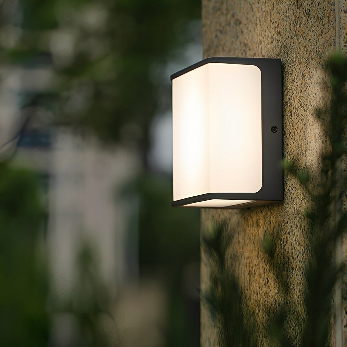 Solar Motion Sensor Geometric Waterproof Outdoor LED Porch Wall Lights - Flyachilles