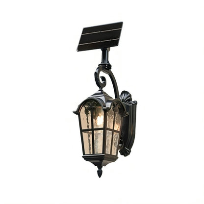 Solar Rustic Ancient Rome Cross Waterproof Outdoor LED Porch Wall Light - Flyachilles
