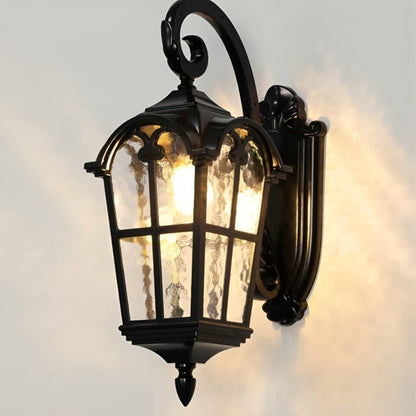 Solar Rustic Ancient Rome Cross Waterproof Outdoor LED Porch Wall Light - Flyachilles