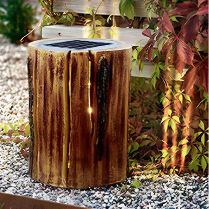 Solar Waterproof Artificial Tree Stump LED Outdoor Landscape Lawn Lighting - Flyachilles