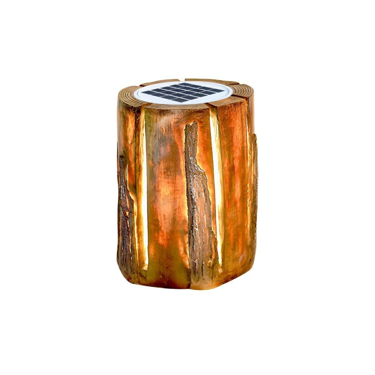 Solar Waterproof Artificial Tree Stump LED Outdoor Landscape Lawn Lighting - Flyachilles