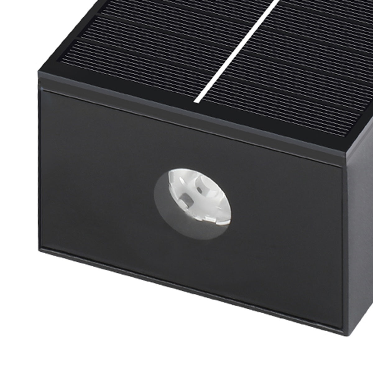 Solar Waterproof Modern Black Up&amp;Down LED Outdoor Wall Washer Spot Lights - Flyachilles
