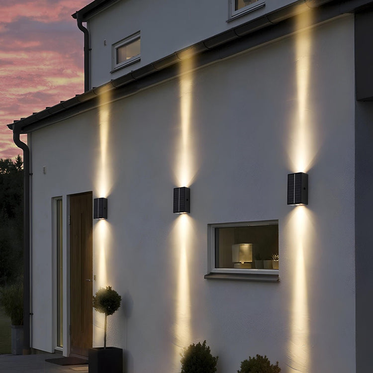 Waterproof Modern Black Up&amp;Down LED Outdoor Wall Washer Spot Lights - Flyachilles