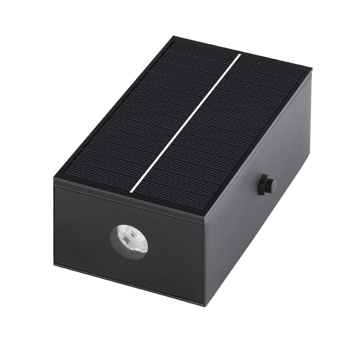 Solar Waterproof Modern Black Up&amp;Down LED Outdoor Wall Washer Spot Lights - Flyachilles