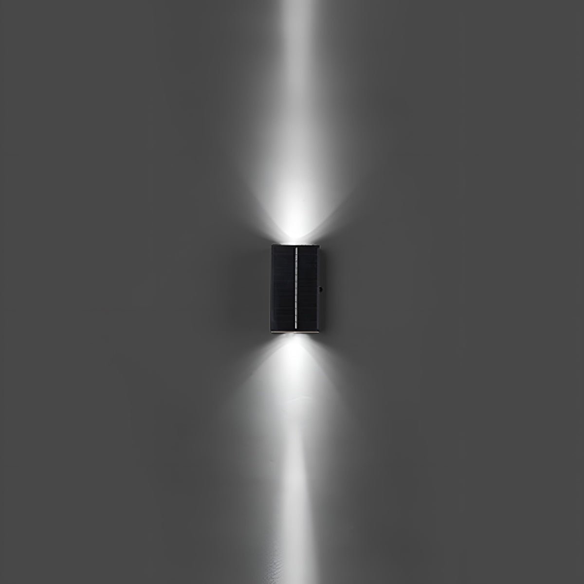 Solar Waterproof Modern Black Up&amp;Down LED Outdoor Wall Washer Spot Lights - Flyachilles
