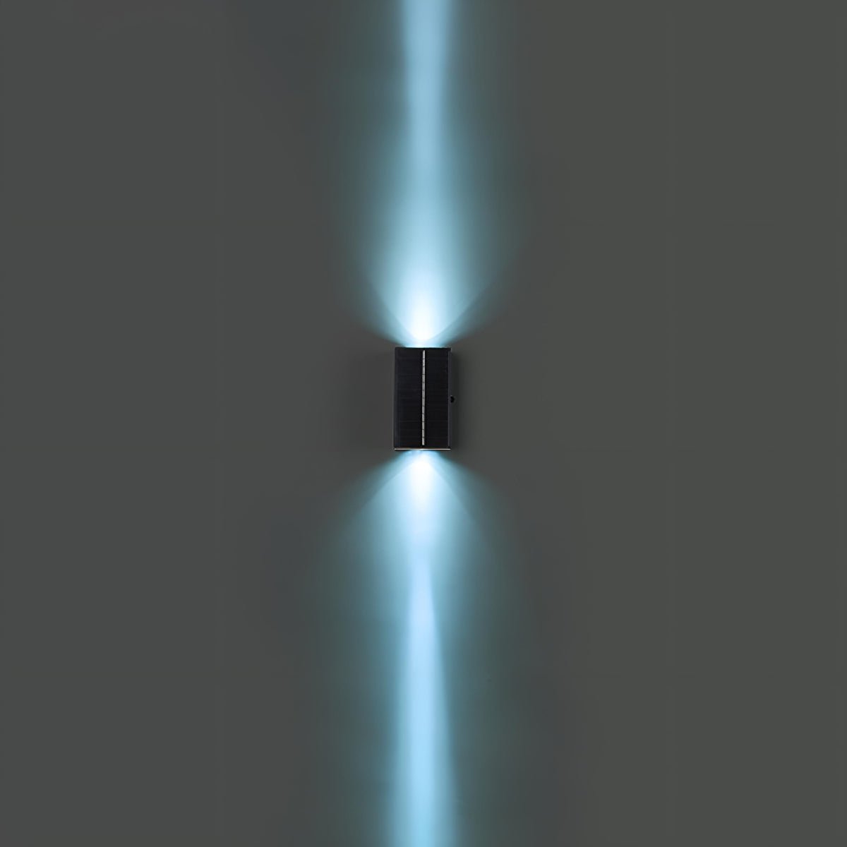 Solar Waterproof Modern Black Up&amp;Down LED Outdoor Wall Washer Spot Lights - Flyachilles