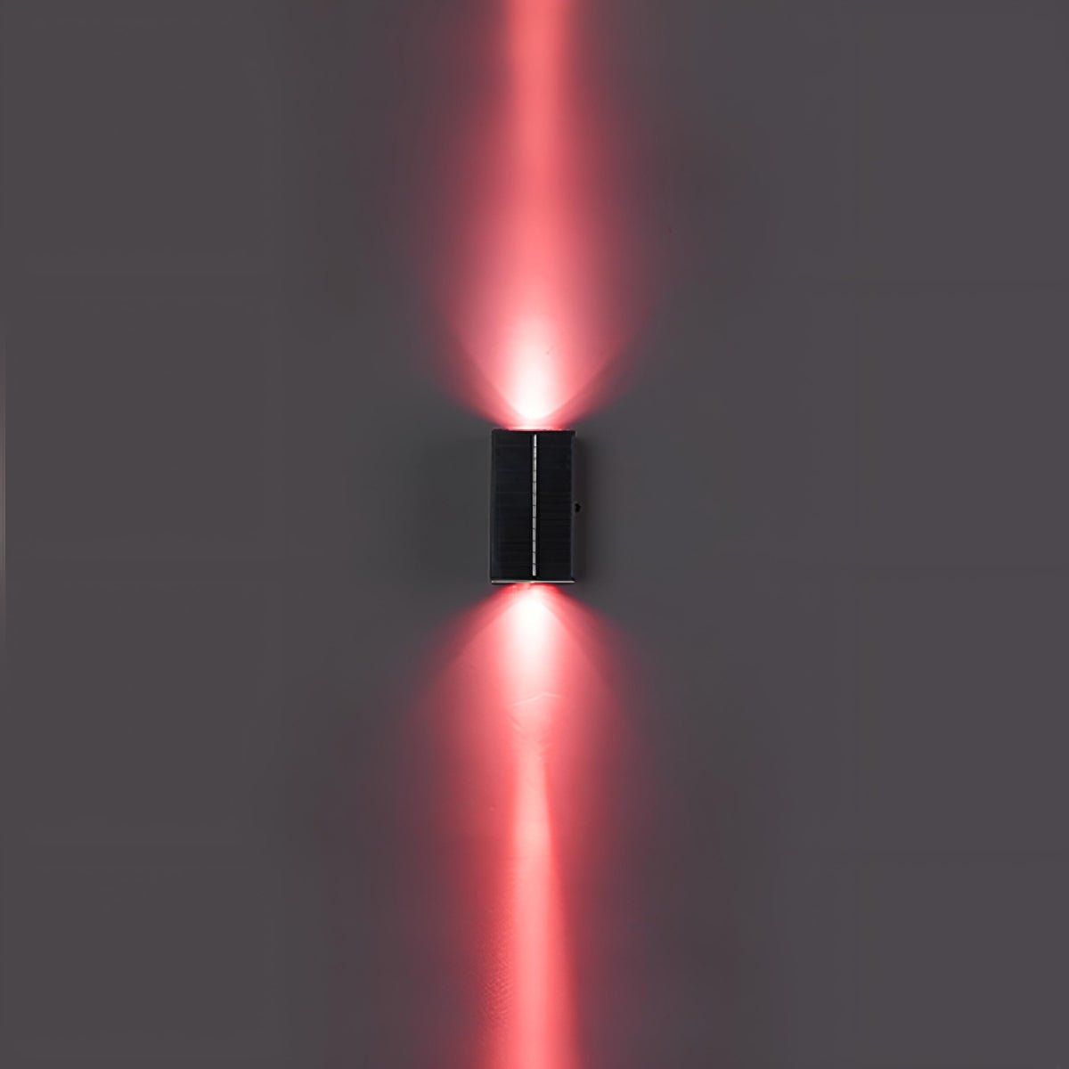Solar Waterproof Modern Black Up&amp;Down LED Outdoor Wall Washer Spot Lights - Flyachilles