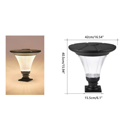Solar Waterproof Modern Conical LED Outdoor Post Lights - Flyachilles