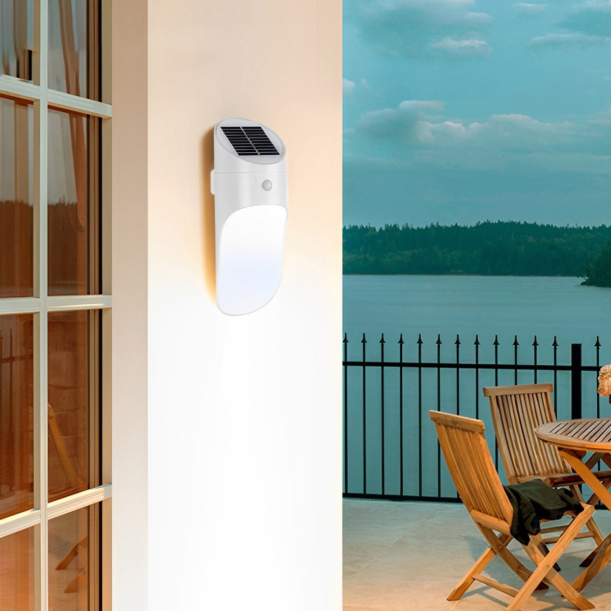 Solar Waterproof Modern Sensor Mode Outdoor Porch LED Wall Lights - Flyachilles