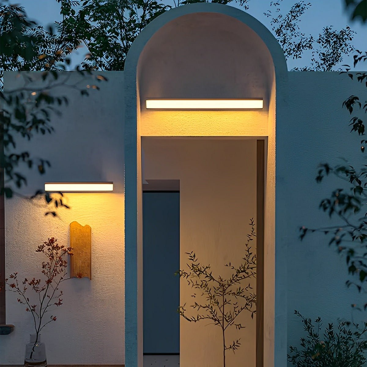 Solar Waterproof Outdoor LED Strip Lights Porch Light Exterior Wall Lights - Flyachilles