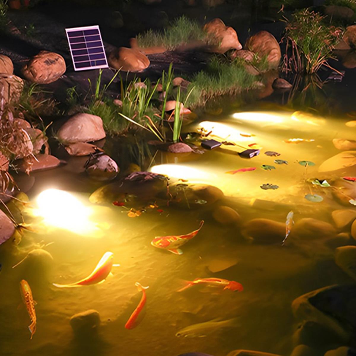 Solar Waterproof Outdoor RGB Submersible Spot Lights Underwater - Flyachilles