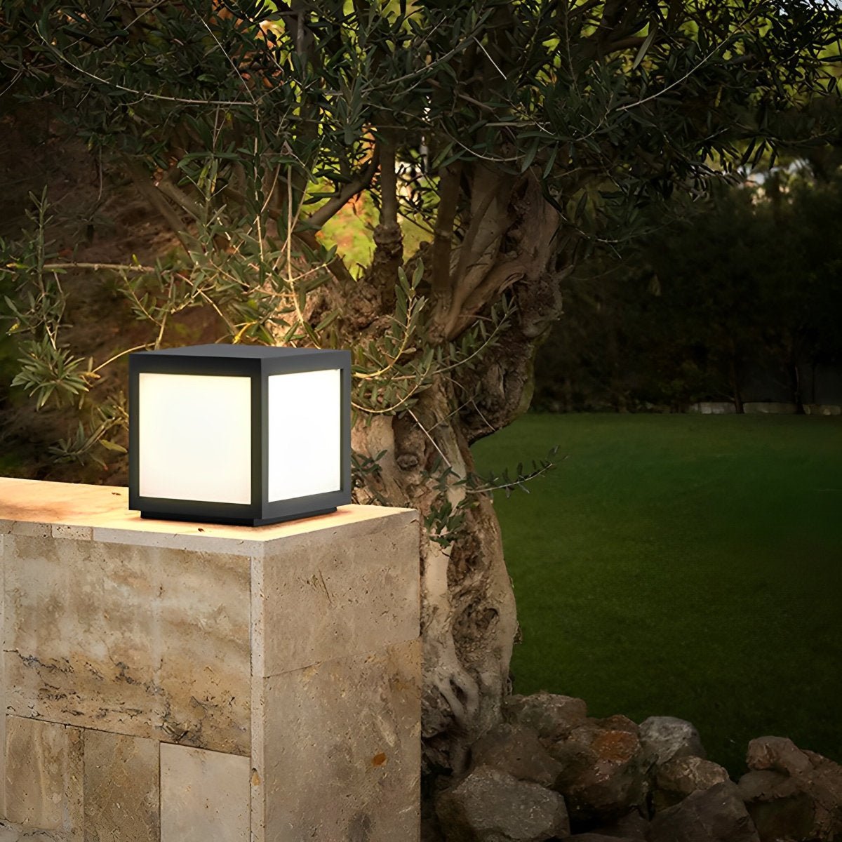 Solar Waterproof Post Cap Aluminum Column Pedestal Light - Flyachilles