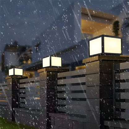 Solar Waterproof Post Cap Aluminum Column Pedestal Light - Flyachilles