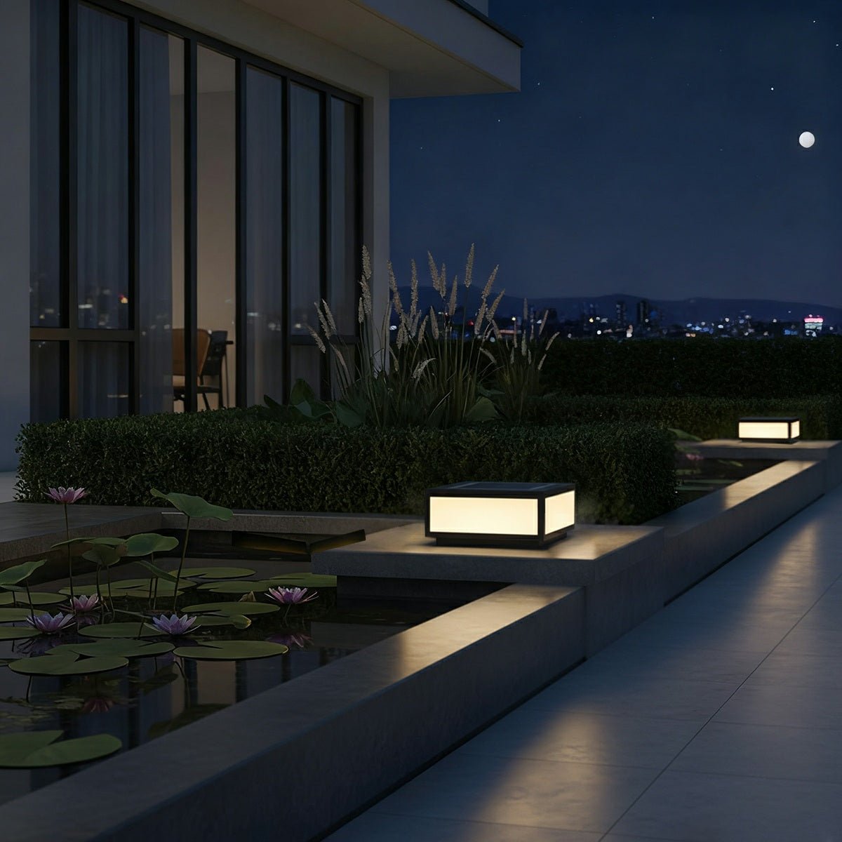 Solar Waterproof Post Cap Aluminum Column Pedestal Light - Flyachilles