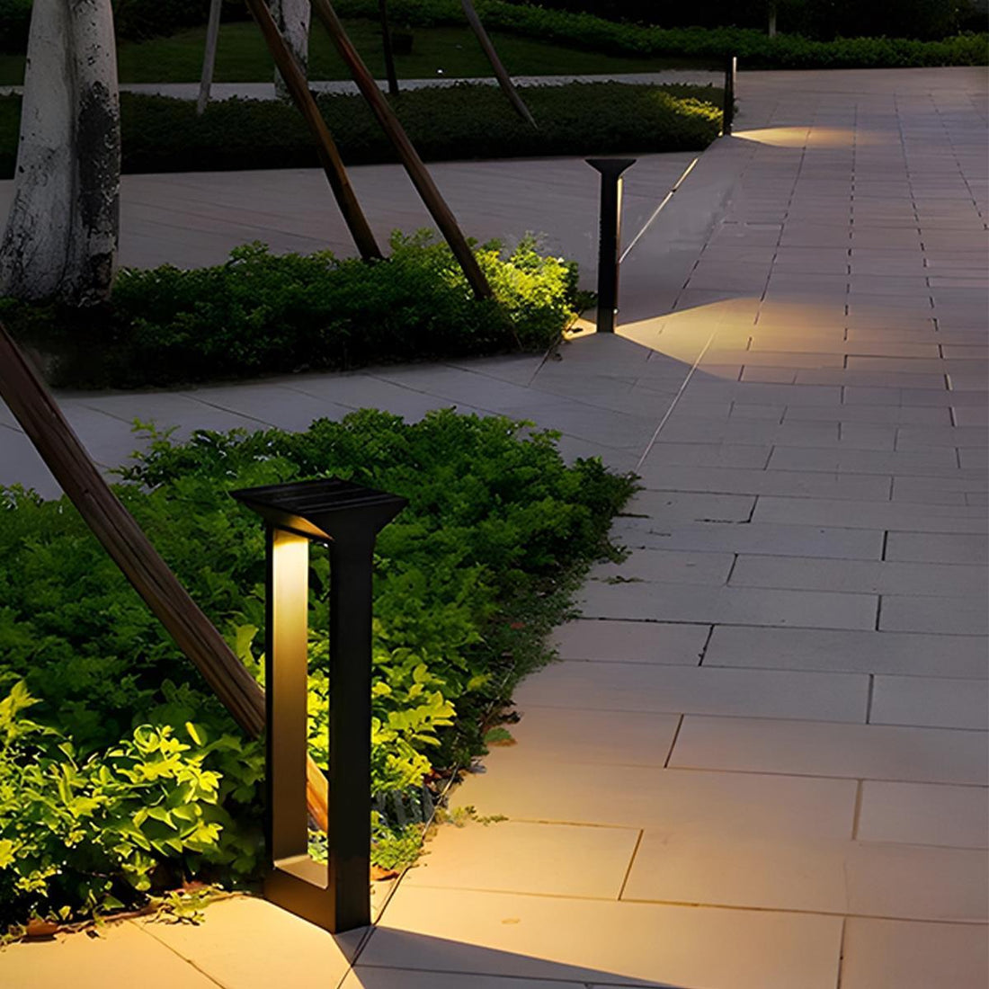 Solar Waterproof Rectangular Frame LED Outdoor Landscape Lighting - Flyachilles
