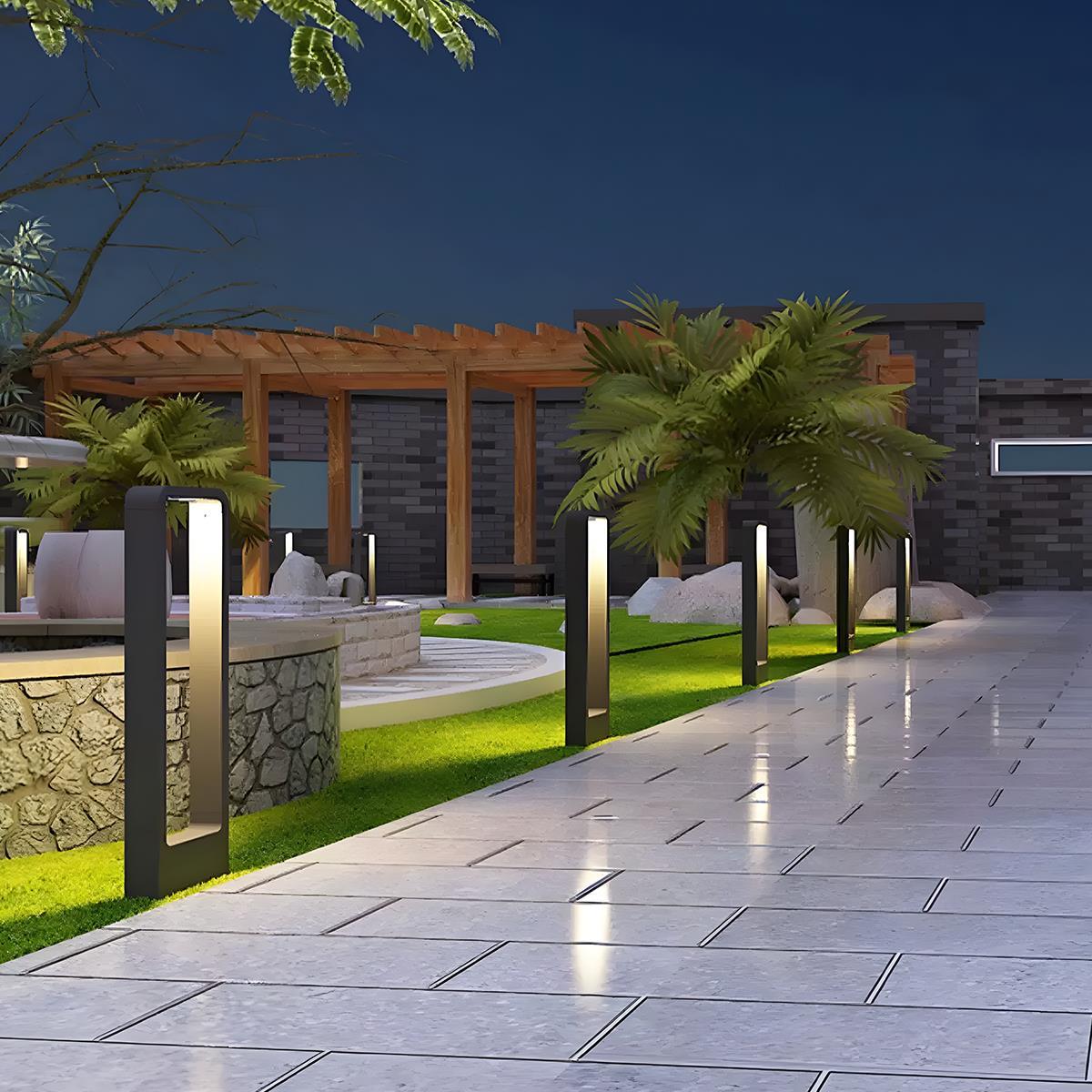 Solar Waterproof Rectangular Frame LED Outdoor Landscape Lighting - Flyachilles