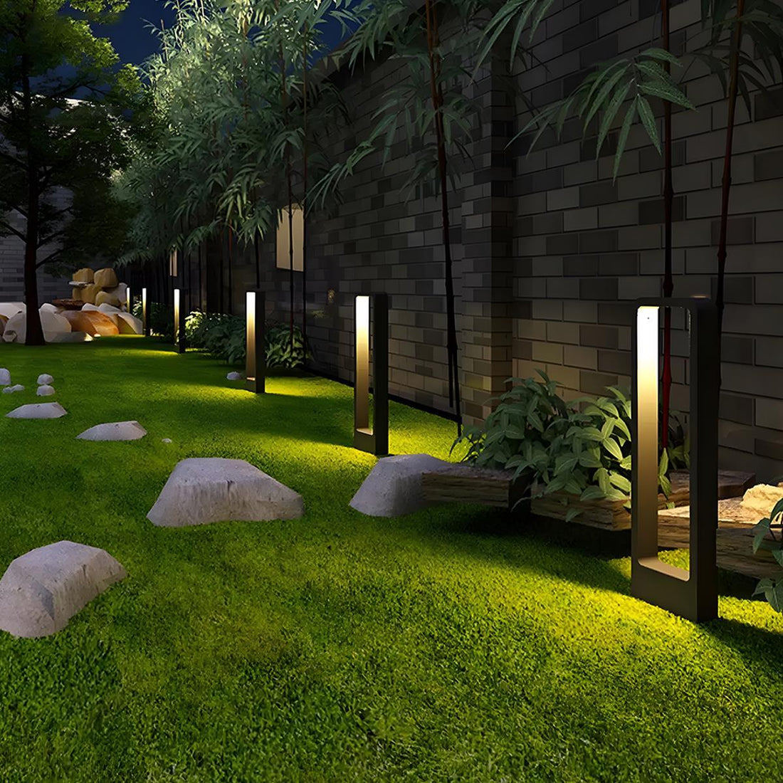 Solar Waterproof Rectangular Frame LED Outdoor Landscape Lighting - Flyachilles