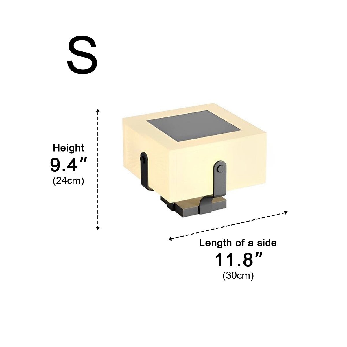 Square IP65 Waterproof LED Creative Modern Solar Fence Post Lights - Flyachilles