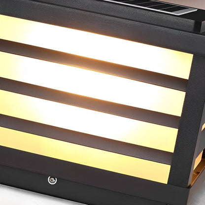 Square Waterproof LED Dimming Modern Solar Fence Post Lights - Flyachilles