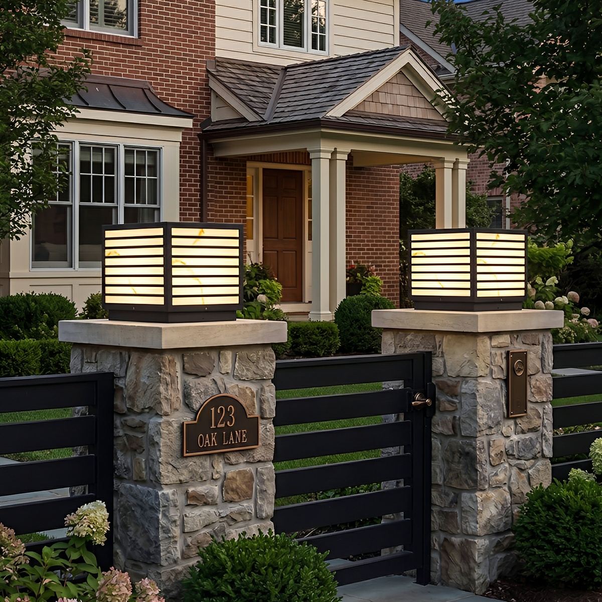 Square Waterproof LED Modern Outdoor Deck Post Lights - Flyachilles