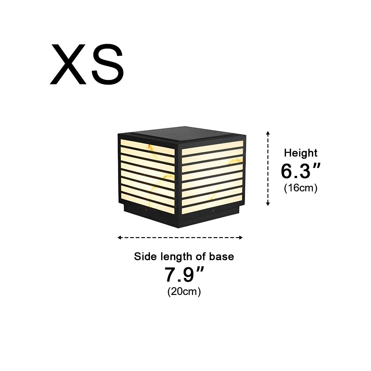 Square Waterproof LED Solar Modern Outdoor Deck Post Lights - Flyachilles