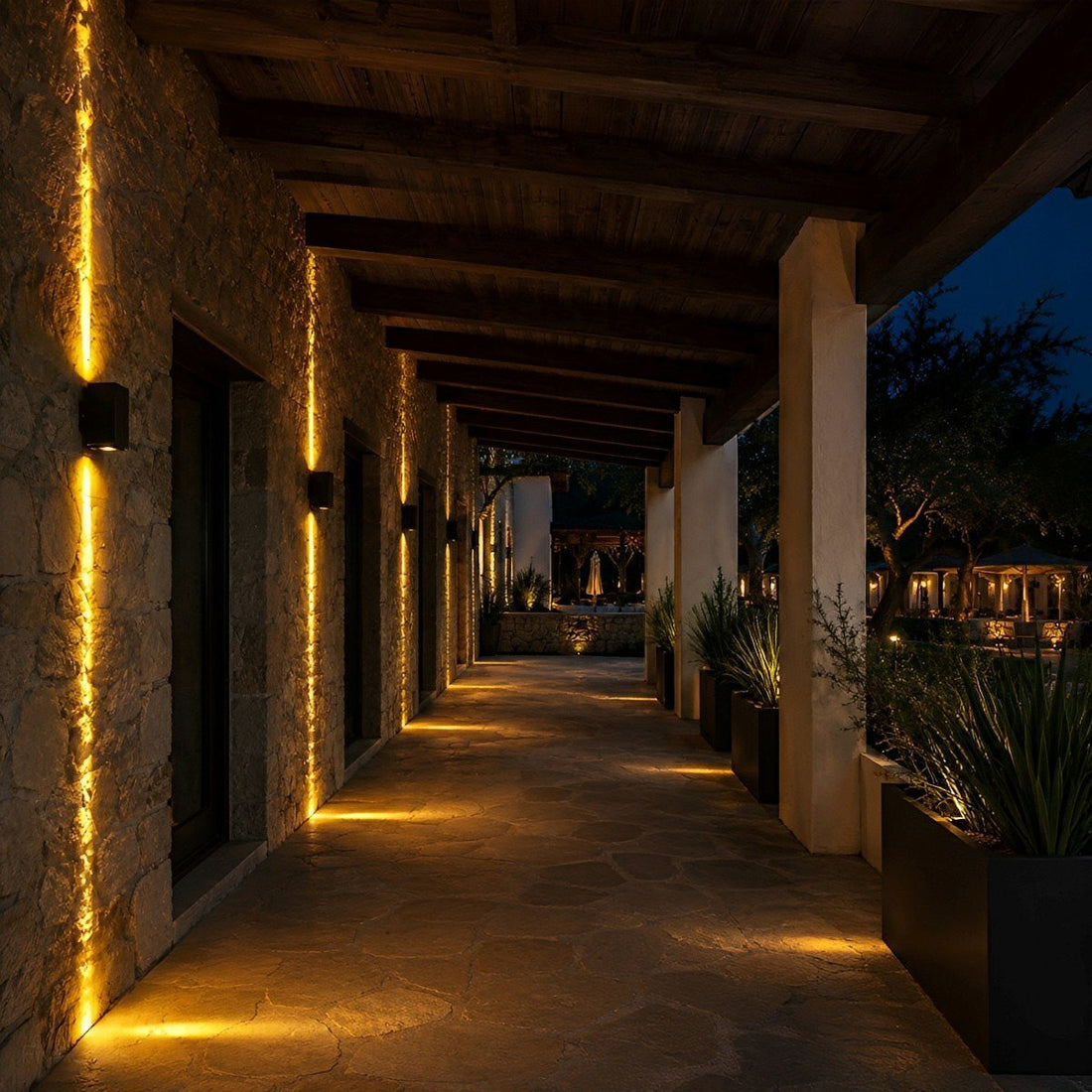 Square Waterproof Outdoor Up and Down LED Spot Lights Exterior Wall Washer Light - Flyachilles