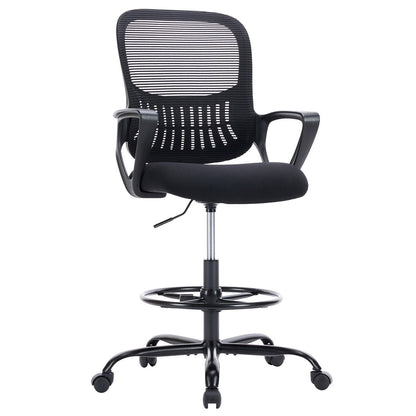 Tall 360 ° Rotatable Modern Ergonomic Office Chair with Armrest - Flyachilles